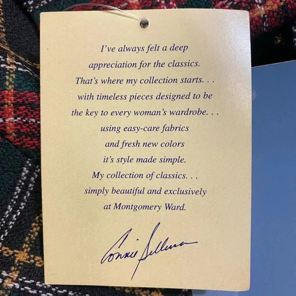 Sellecca Vintage Plaid Blazer With Velvet Collar‎ Women’s Size 14 NWT - Picture 12 of 12